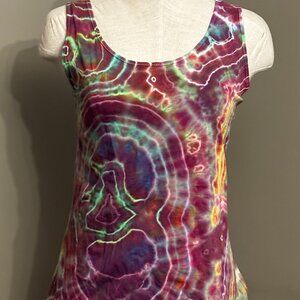 HOMEMADE: Tie-dye V-neck Sports Tank top soft Dist Rict Brand  #9